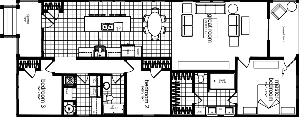 Clearwater floor plan home features