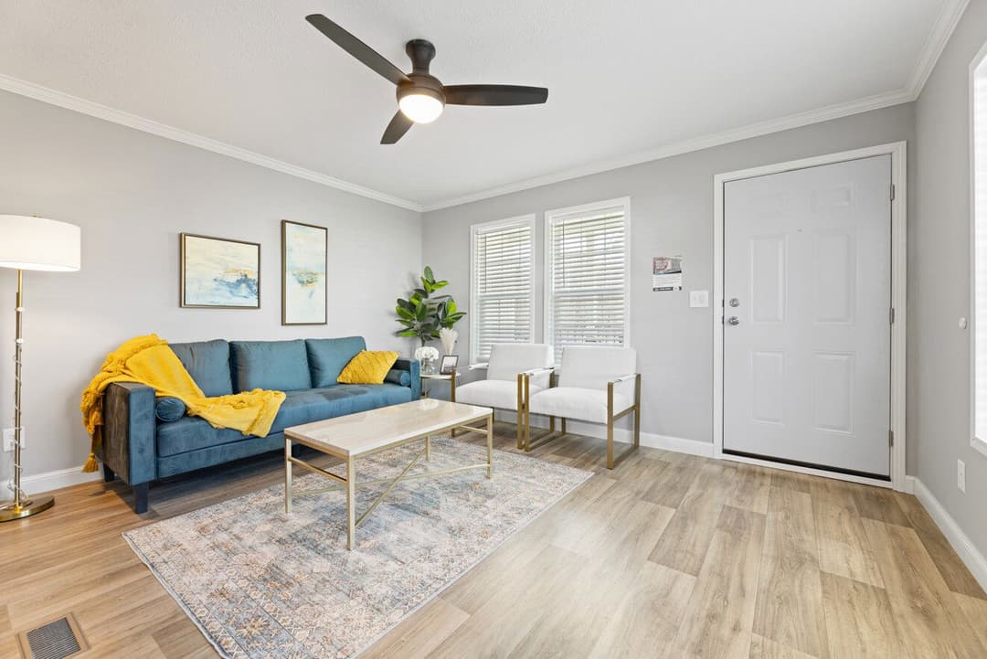 The roanoke duplex interior home features
