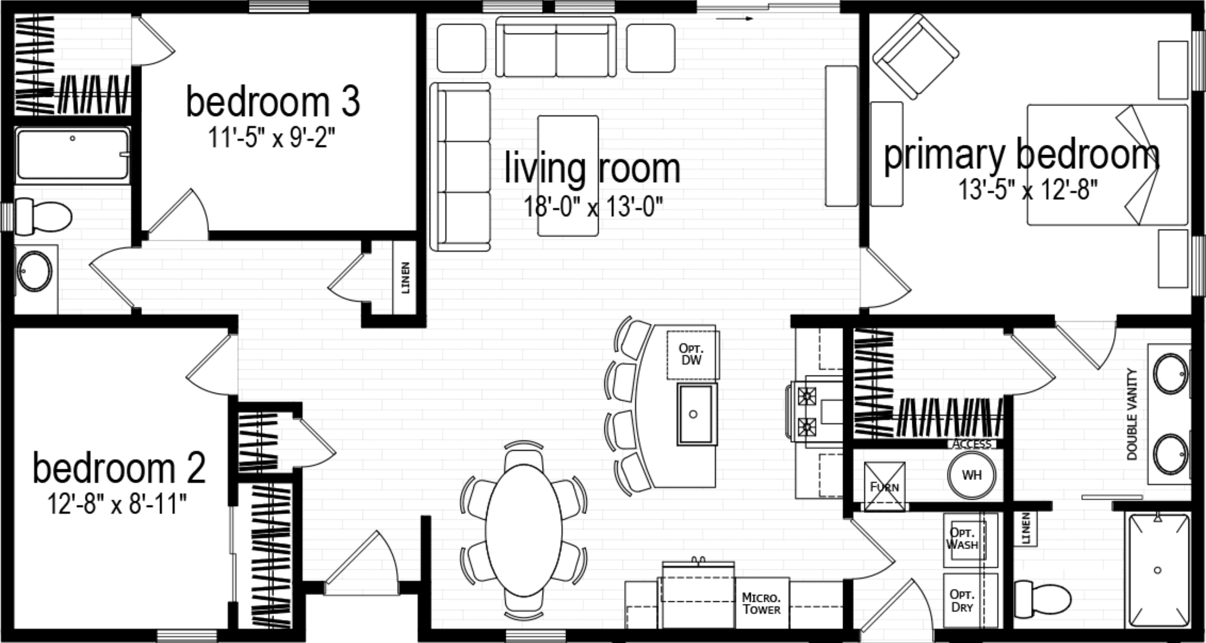 The napa floor plan home features