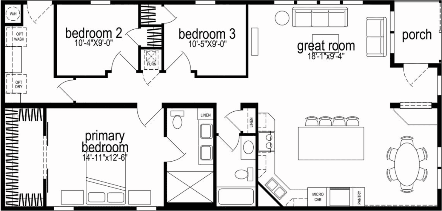 Spectra cs7301 floor plan home features