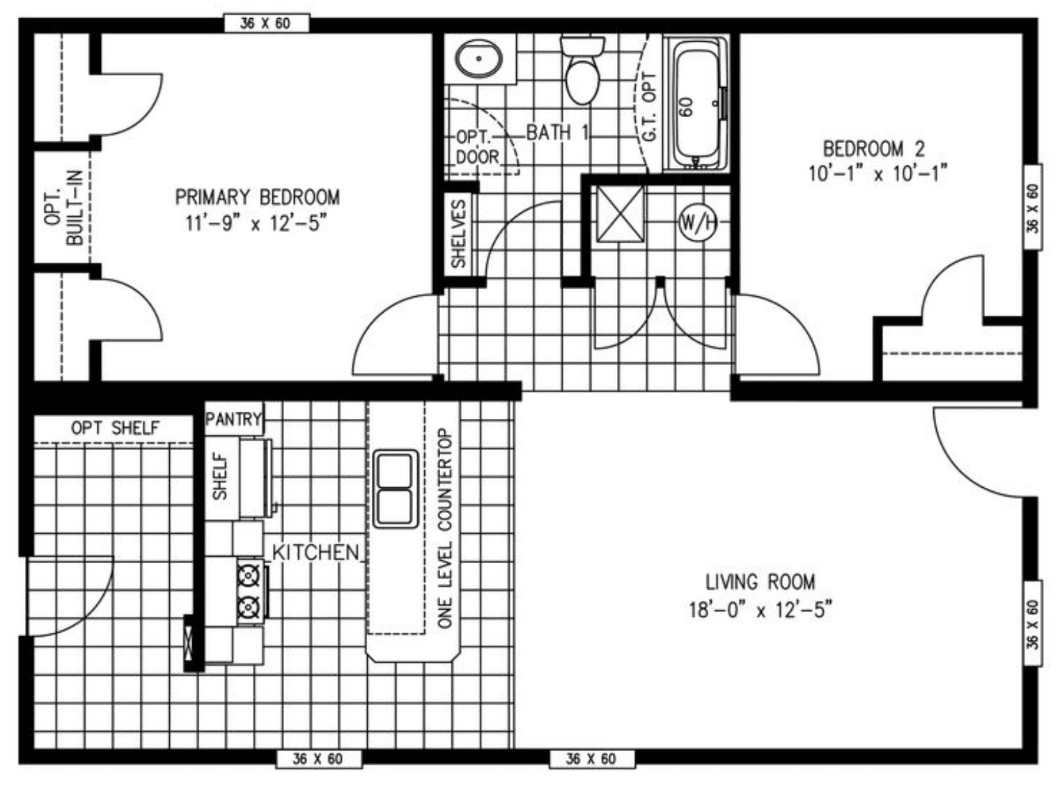 Jade 40 floor plan home features
