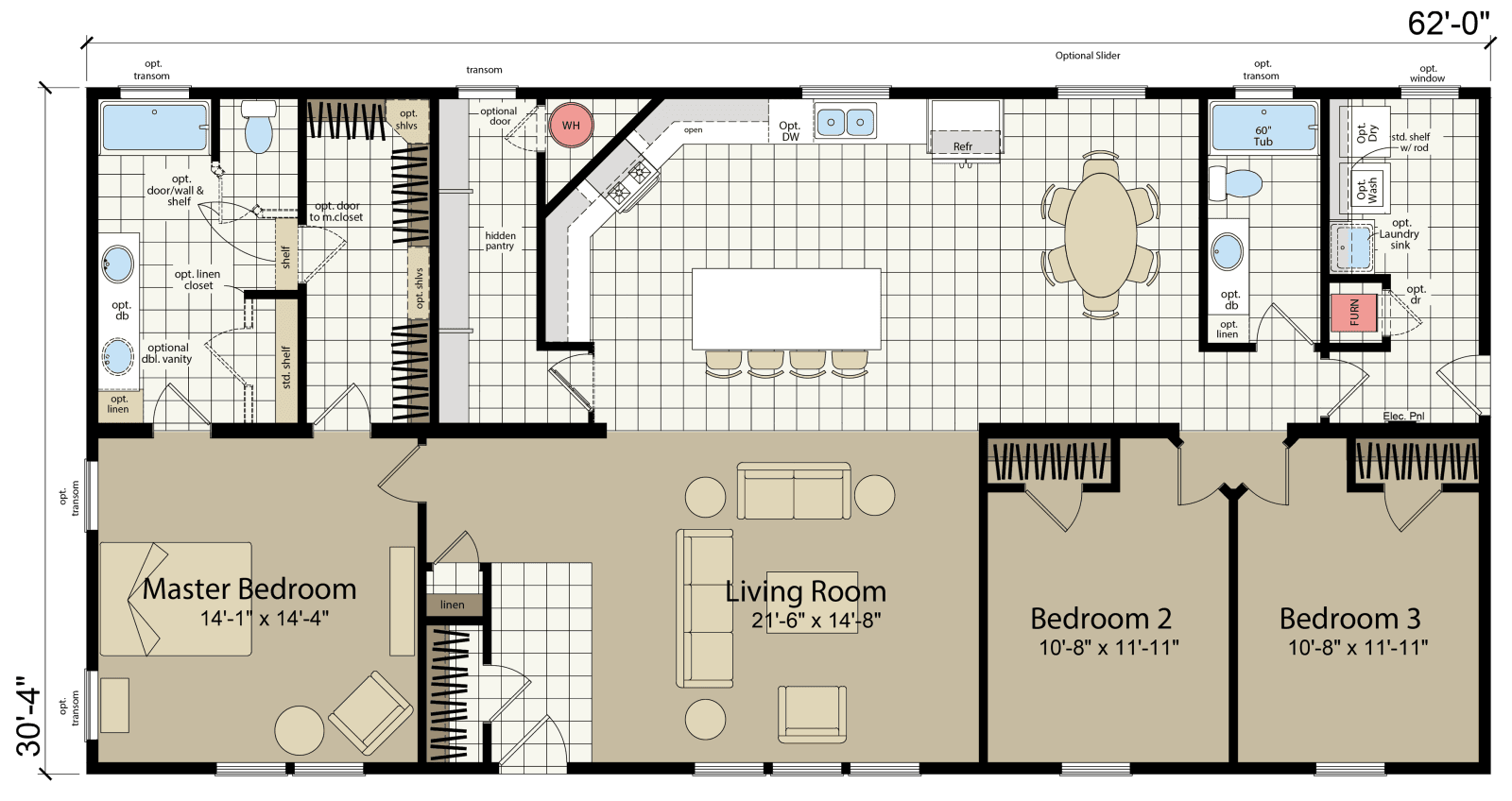 Hidden valley hv6623m floor plan home features