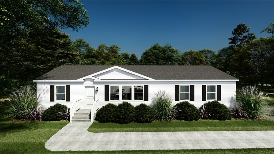 Evolution series coolidge model 3260 hero, elevation, and exterior home features