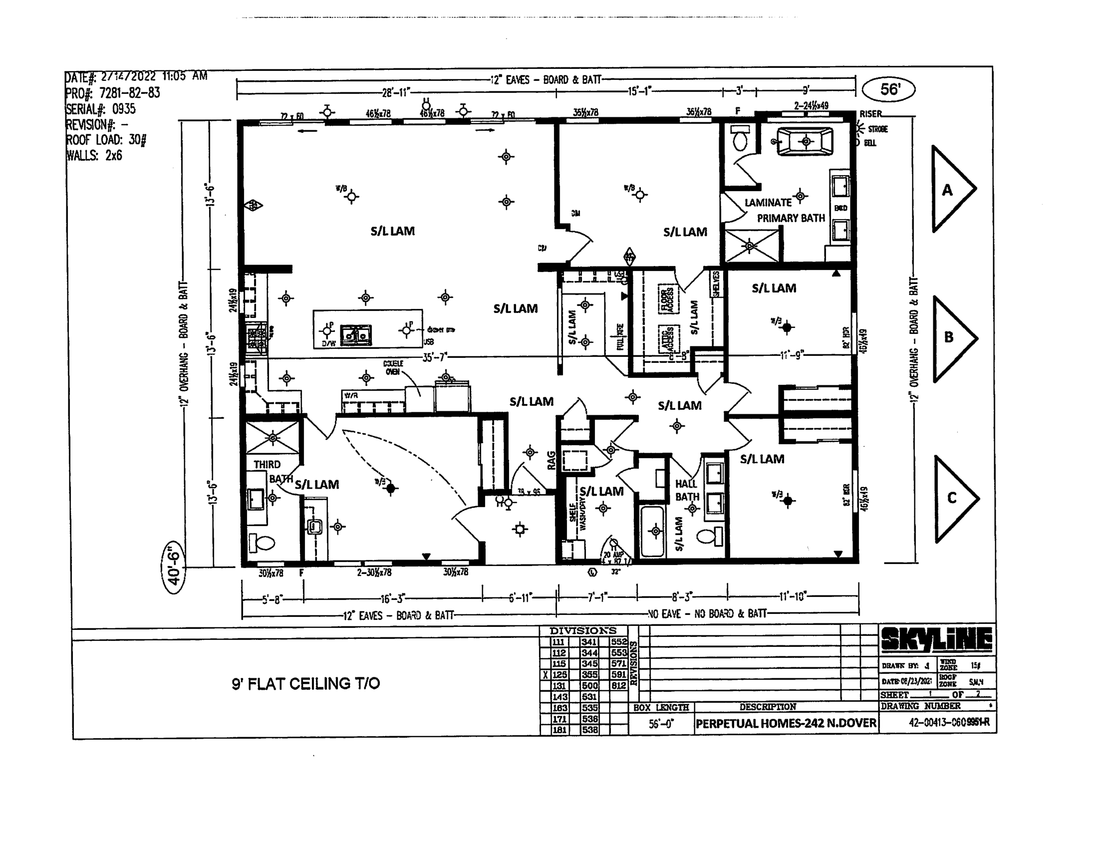 Carrington floor plan home features