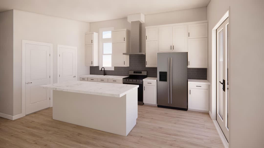 The newport 2.2 kitchen home features