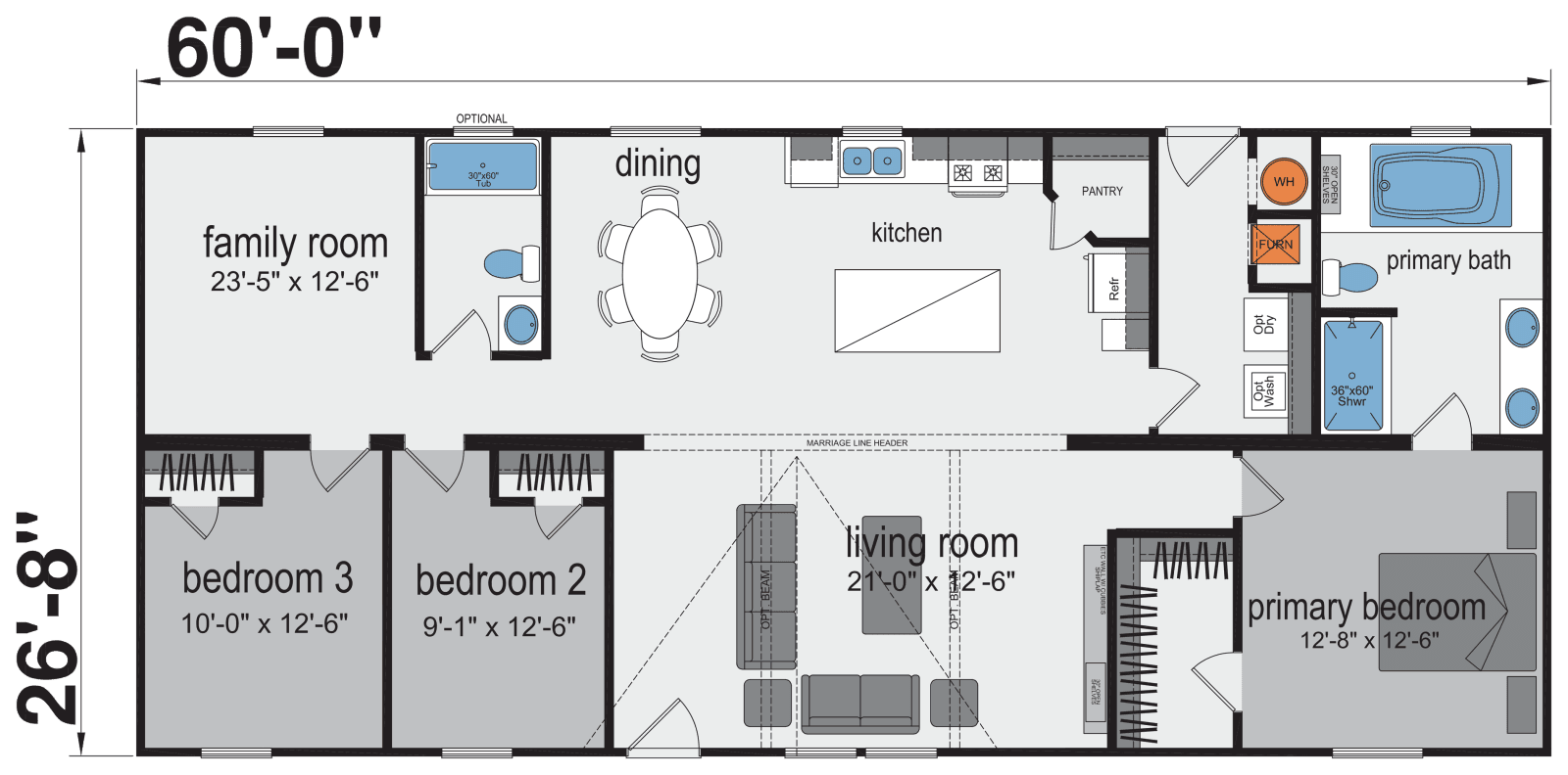 Keystone floor plan and hero home features