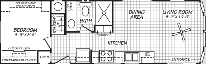 The rise (12351e) floor plan home features