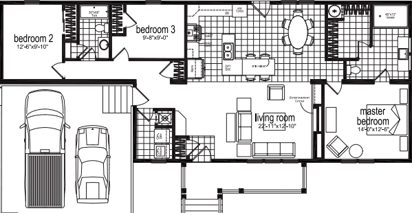 Prescott floor plan home features