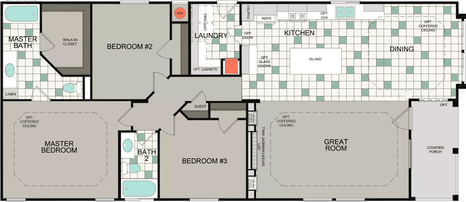 Kingsbrook kb-66 floor plan home features