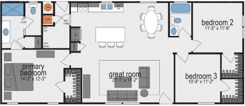 Skyliner-h100b floor plan and hero home features