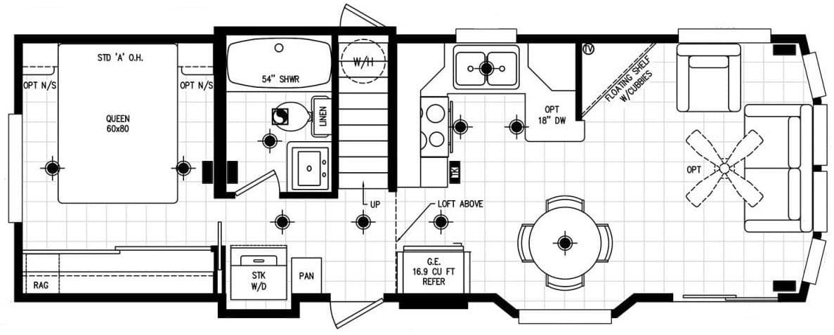 Alpine-120al11351d hero and floor plan home features