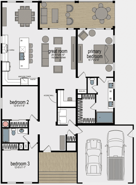 Mammoth park floor plan home features