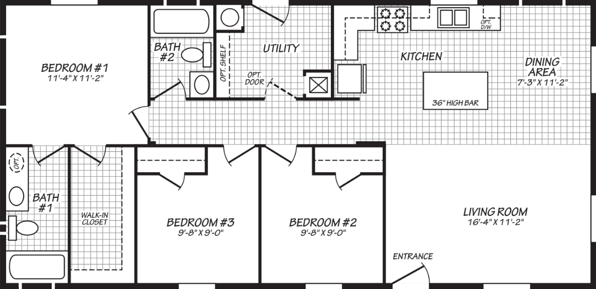 The grace (24483p) floor plan home features