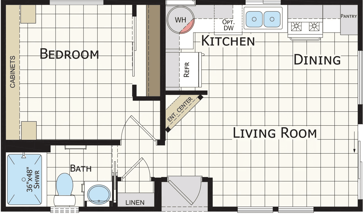 Rosewood floor plan home features