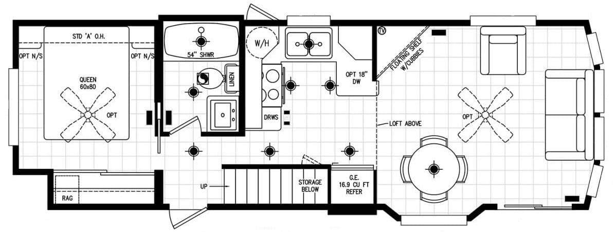 Alpine-120al11351h hero and floor plan home features