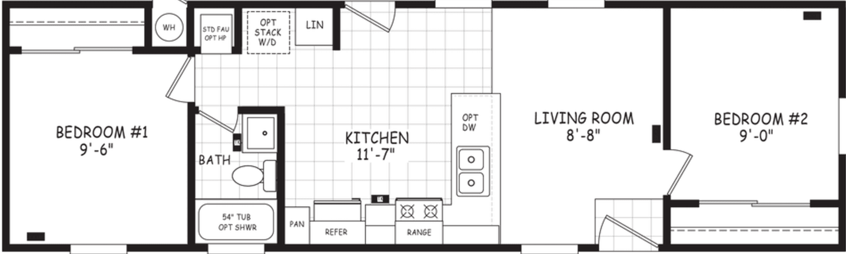 Encore 14452a floor plan home features