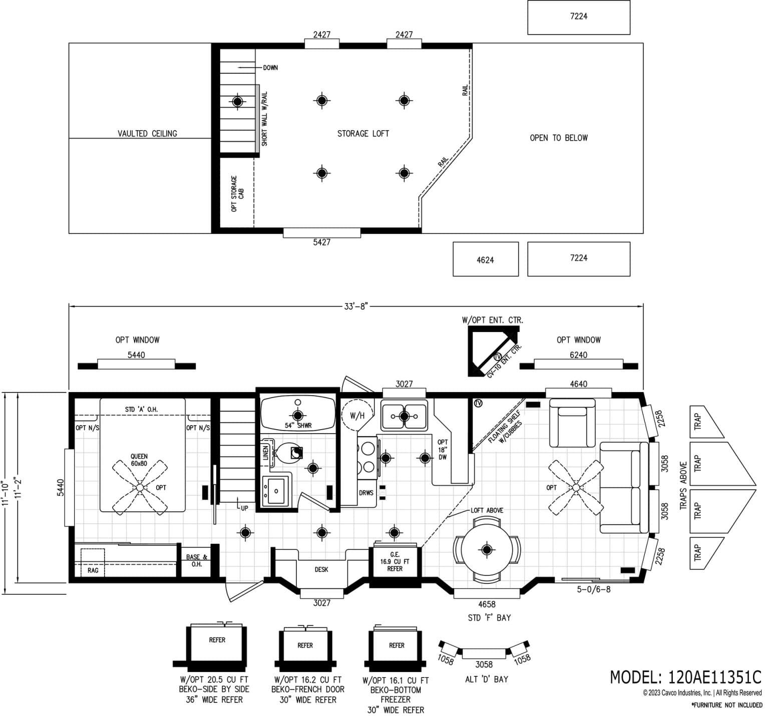 Alpine lofts al11351c floor plan home features
