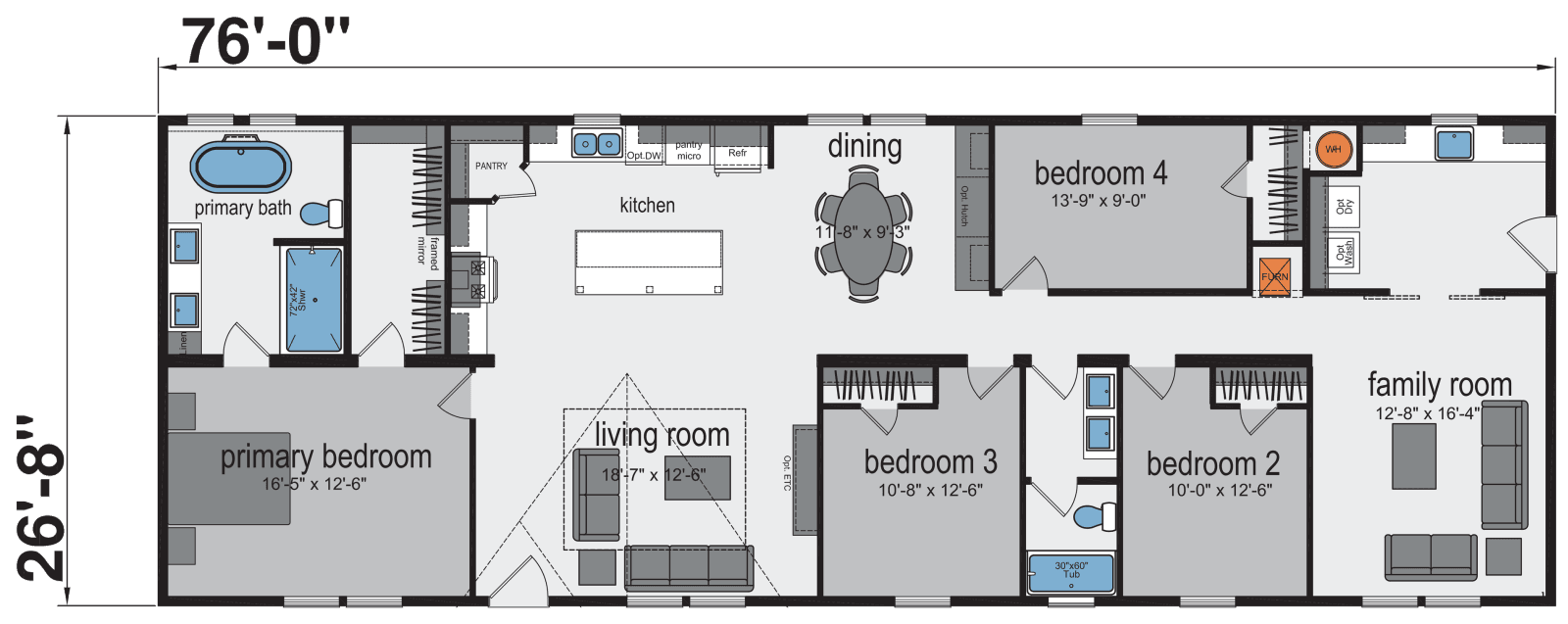 Cairo floor plan home features