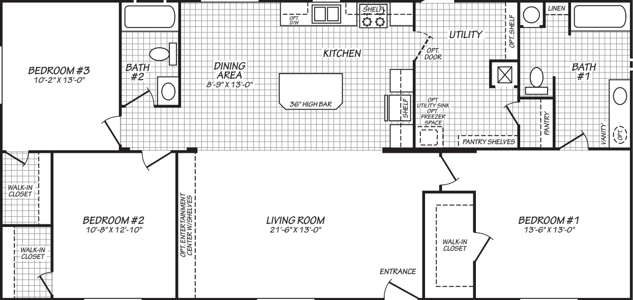 The moraine (28563b) floor plan home features