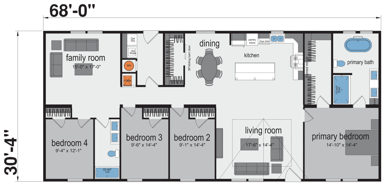 Rio floor plan home features