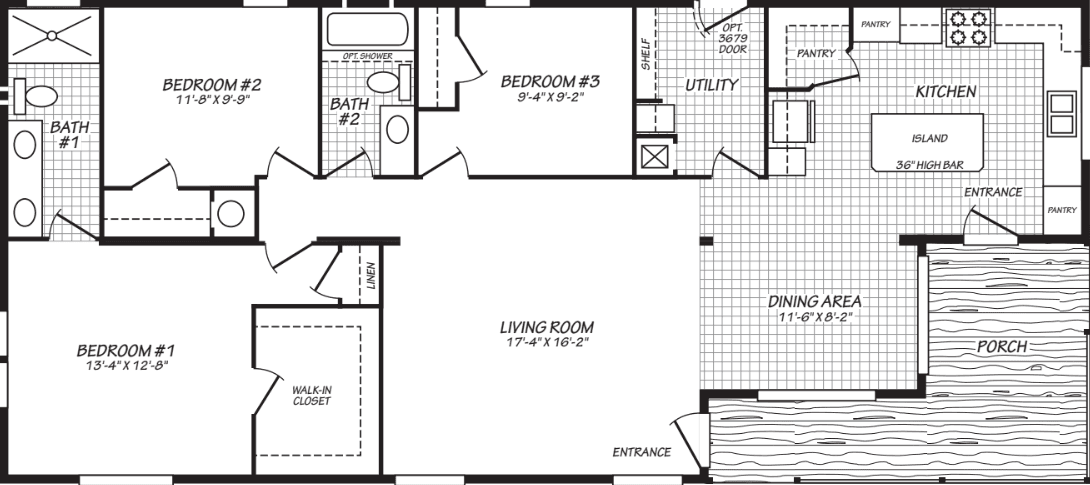 Evergreen 28603z floor plan home features