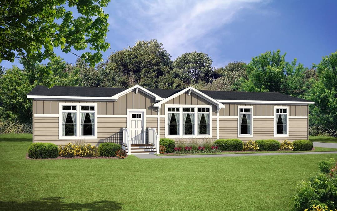 Hidden creek hc6563p hero, elevation, and exterior home features