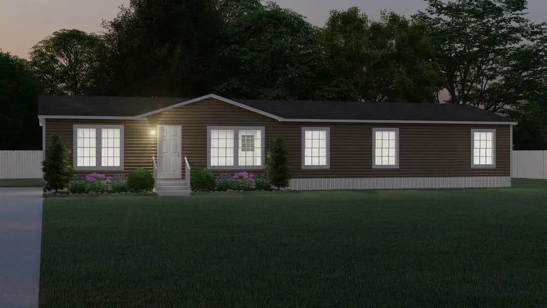 The tyra ii elevation and exterior home features