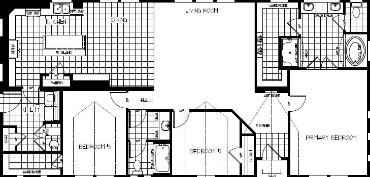 Tr3062a floor plan home features