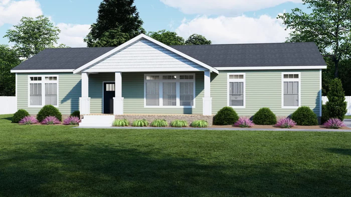 Good life hero, elevation, and exterior home features