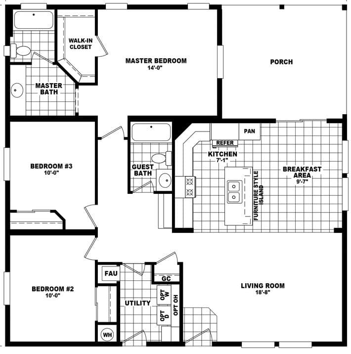 Mountain ridge 40403a floor plan home features