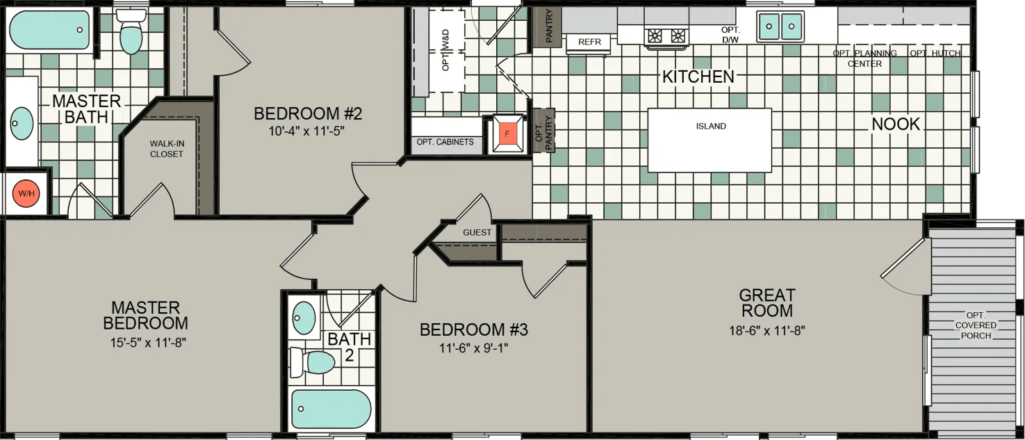 Kingsbrook kb-54 hero and floor plan cropped home features