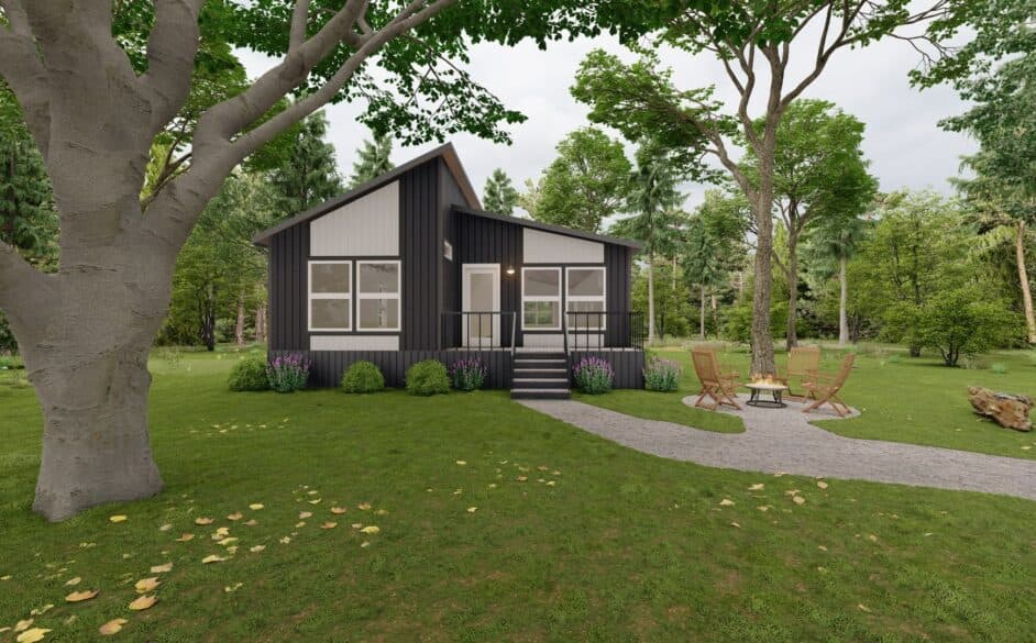 Vue s58-68m elevation and exterior home features