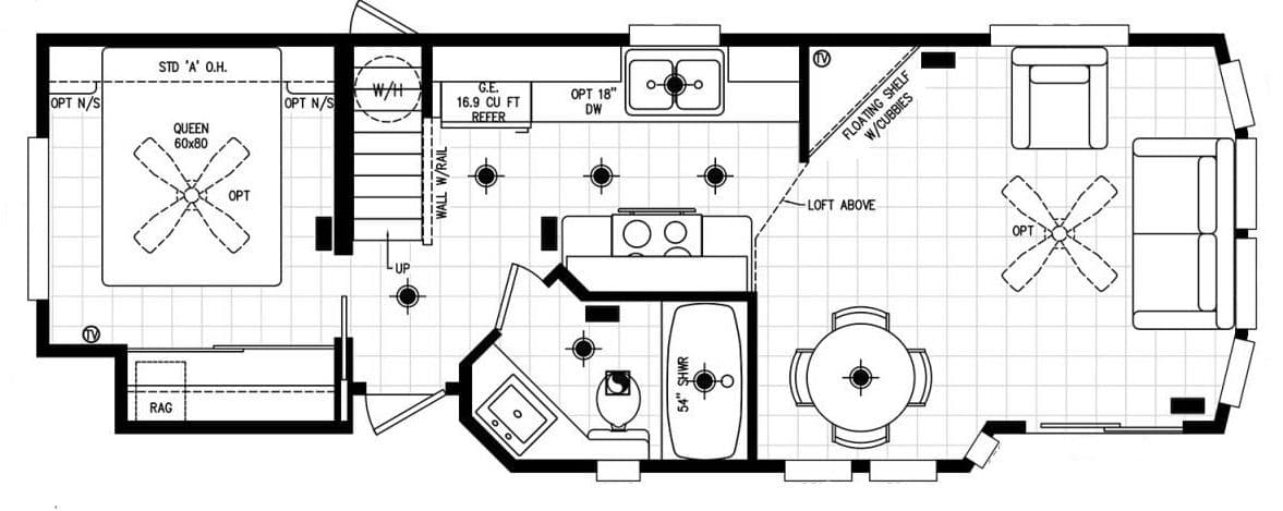 Alpine-120al11351g hero and floor plan home features