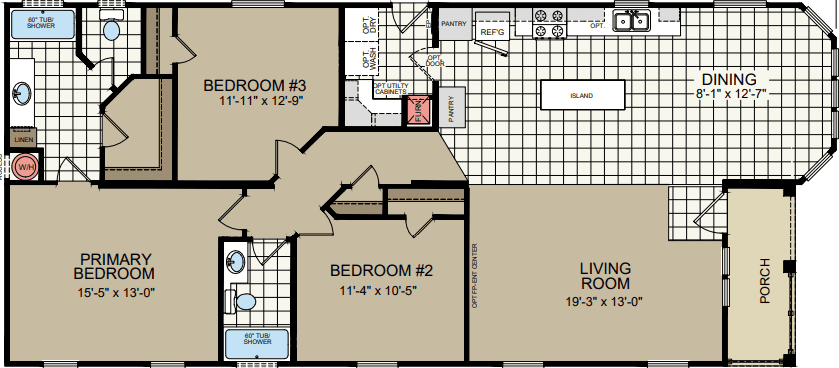 Bistro bay floor plan home features