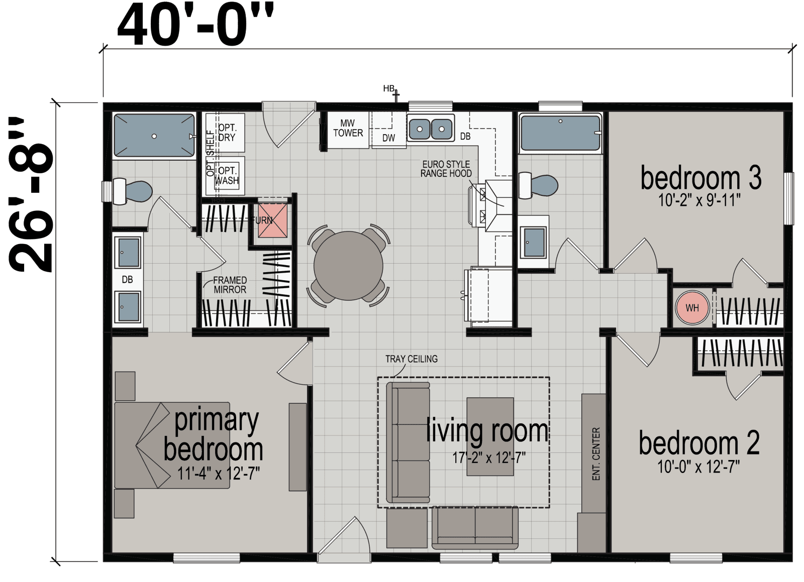 Ideal floor plan home features