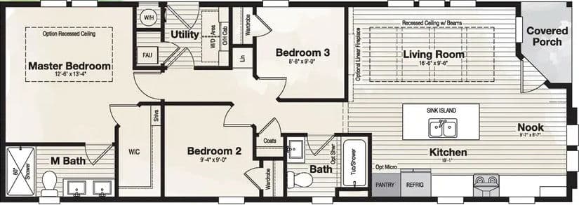 Coronado 2056b floor plan home features