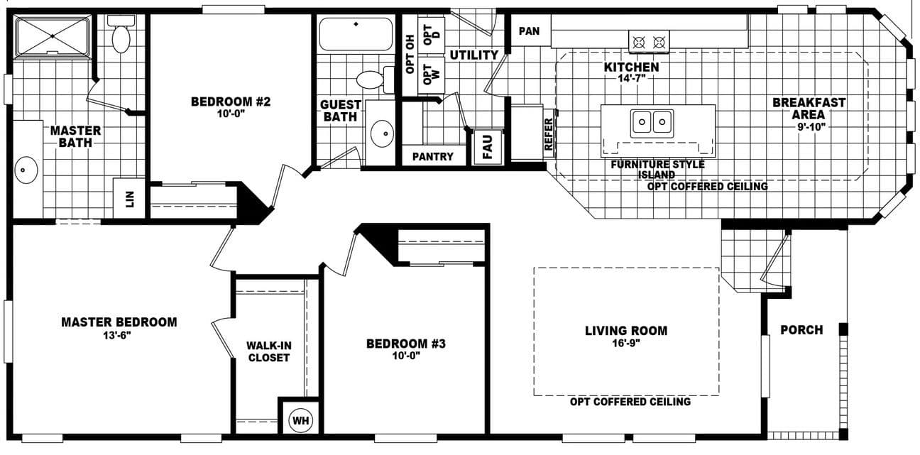 Catalina 2856a floor plan home features