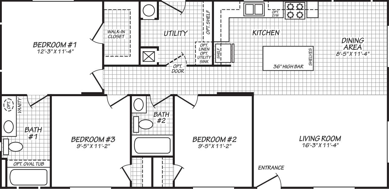 The thompson (24483m) floor plan home features