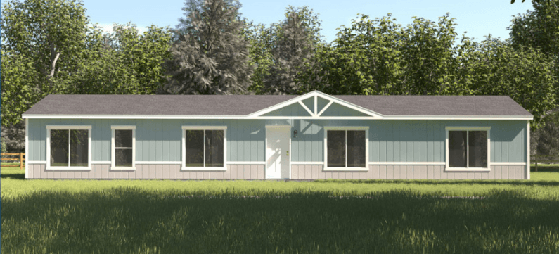 The rapids (28664e) hero, elevation, and exterior home features