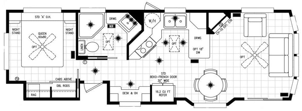 Cavco glendale malibu hero and floor plan home features