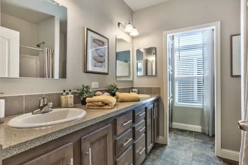 Cypress bathroom home features