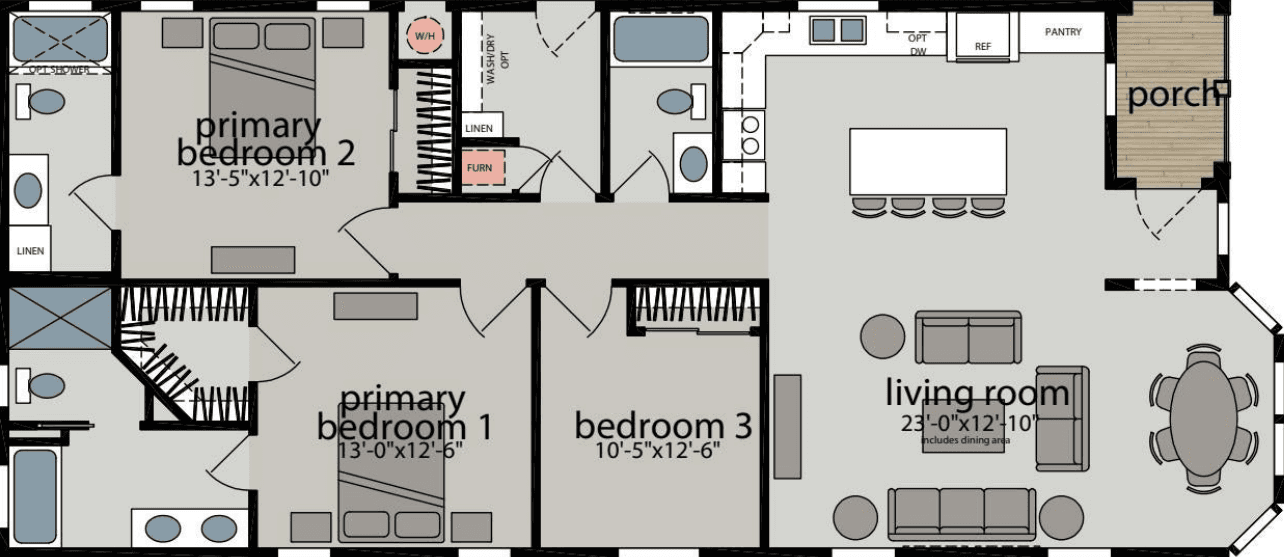 Montecito floor plan home features