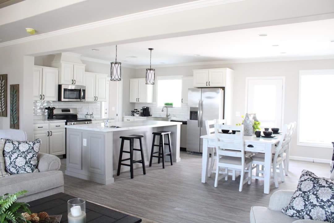 The woodside interior home features