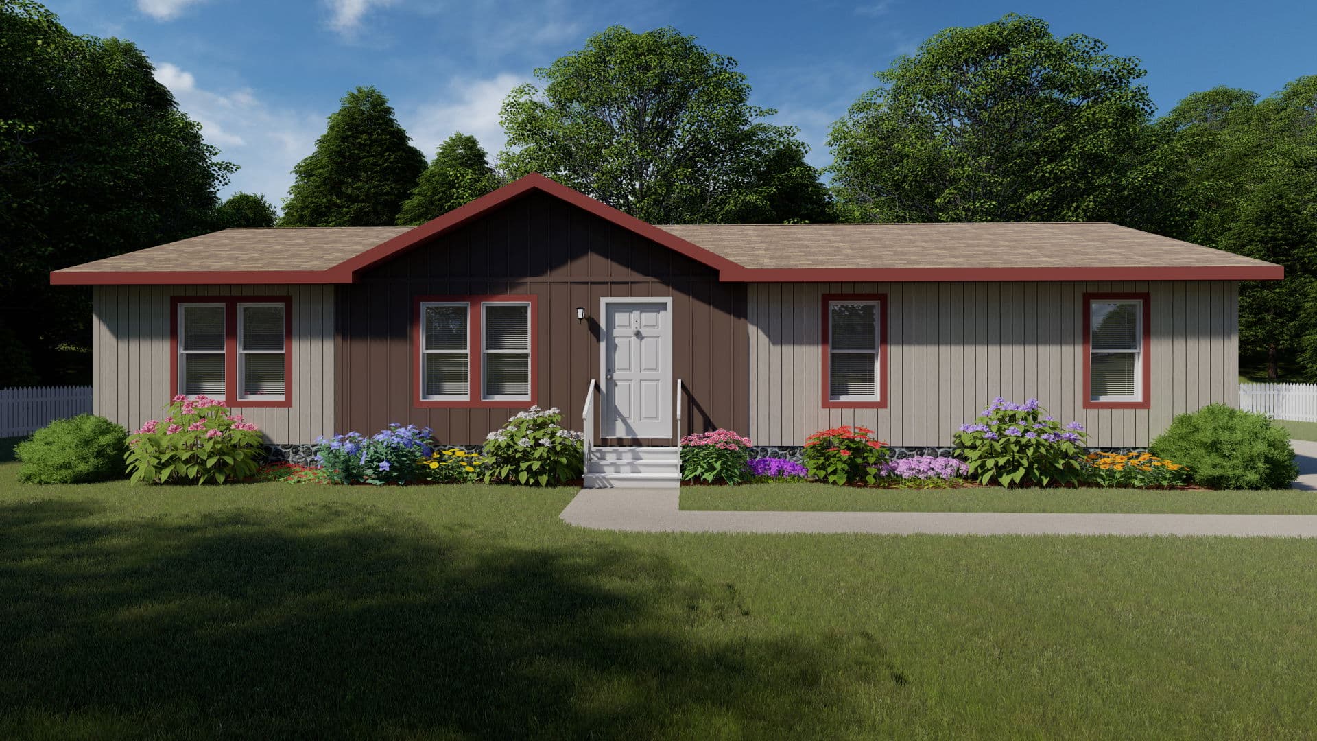 Columbia river multi-section hero and exterior home features