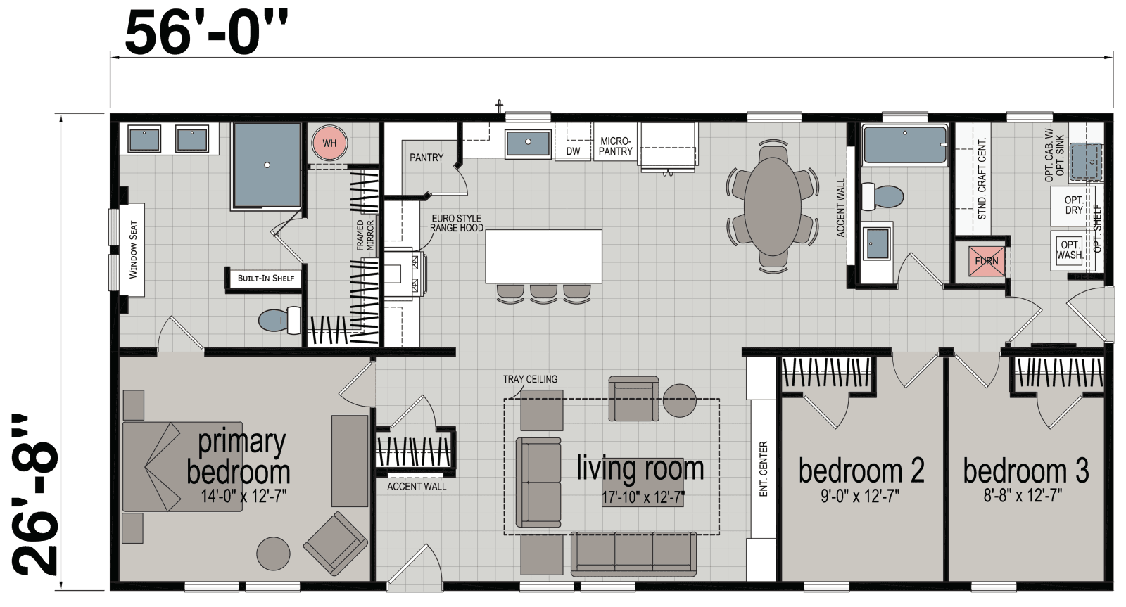 East point - elevate 56 floor plan home features