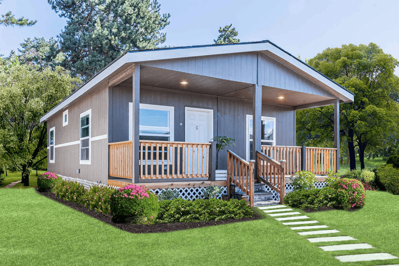 Evergreen exterior and hero home features