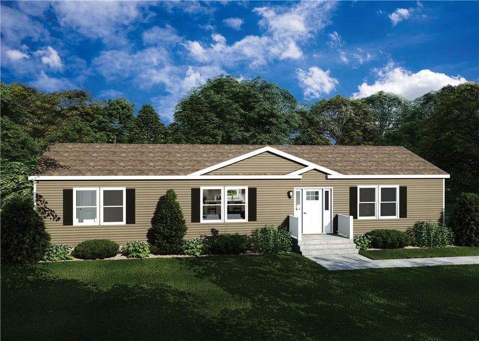 Evolution series harding model 3280b hero, elevation, and exterior home features