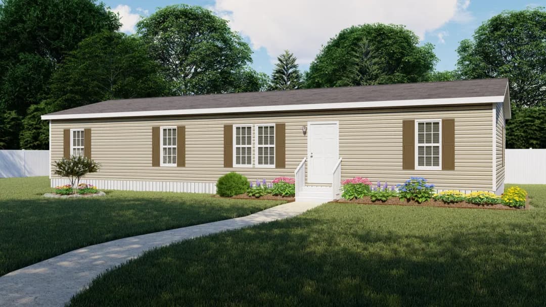 The elite 60 exterior home features