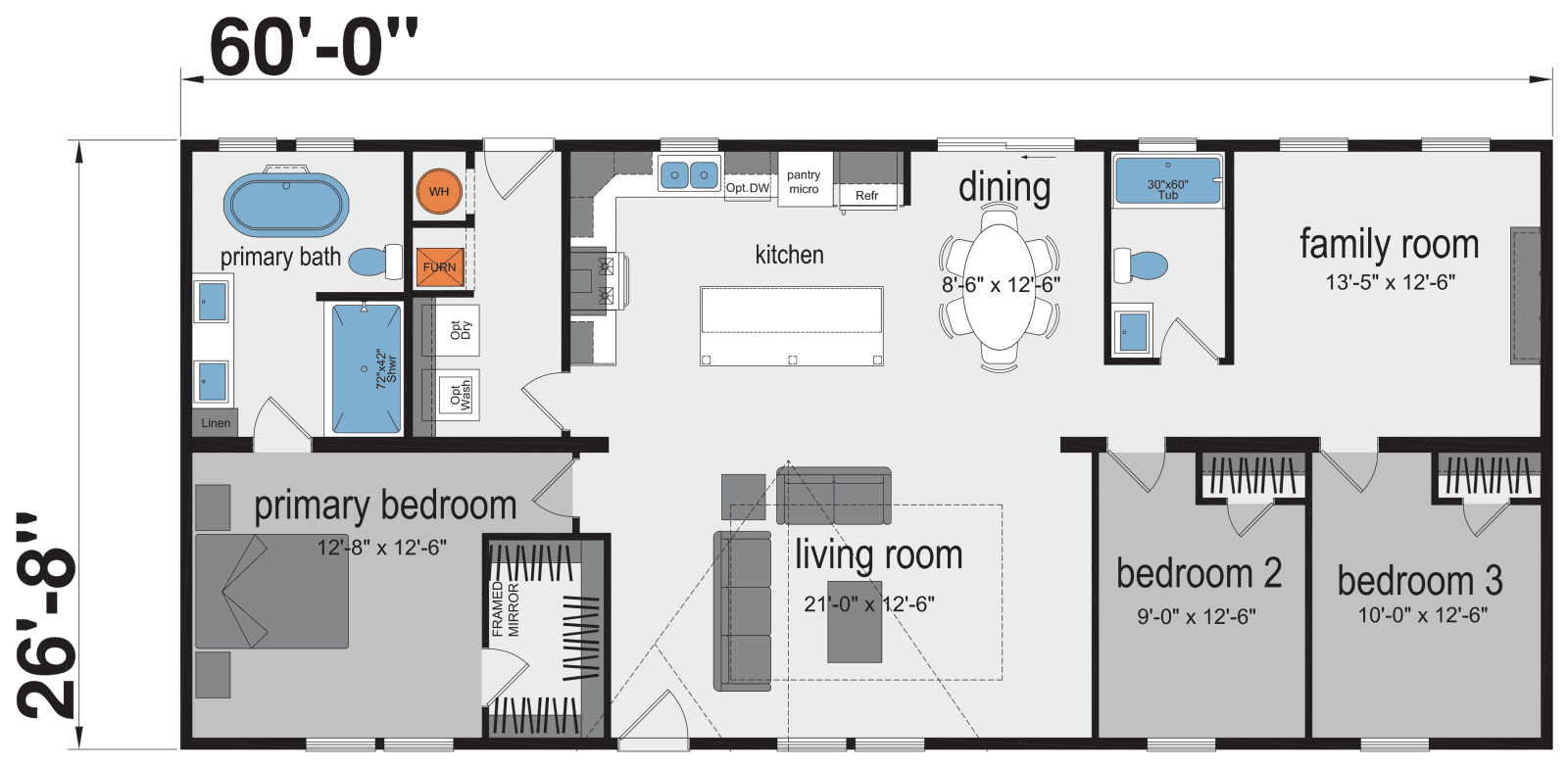 Pursuit 021 floor plan home features