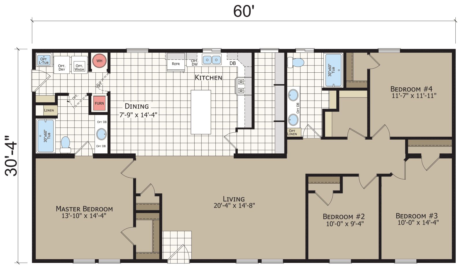 Hidden creek hc6604p floor plan home features